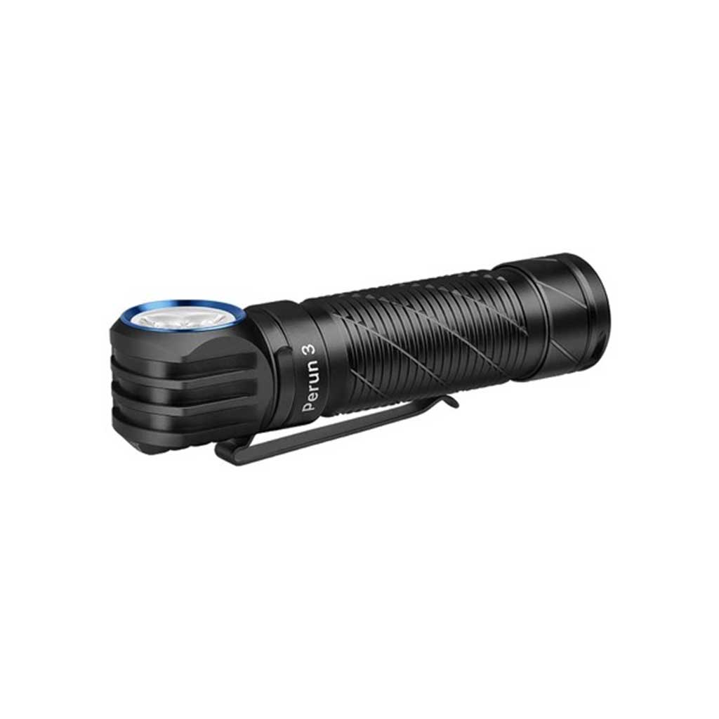 Olight Perun 3 rechargeable right-angle flashlight side view