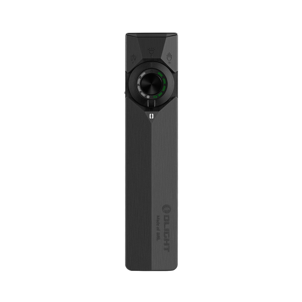 Olight ArkPro flat rechargeable EDC flashlight – Onyx Black front view
