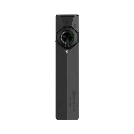 Olight ArkPro flat rechargeable EDC flashlight – Onyx Black front view