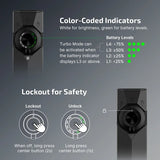 Olight ArkPro battery indicator and electronic lockout features