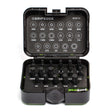 GripEdge MIHB17S 17-piece 3/8-inch drive metric and SAE impact hex driver set in storage case
