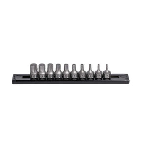 GripEdge DDHAM10S 10-piece metric hex driver bit set