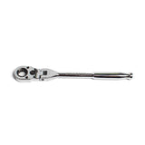 GripEdge DFRA6572 1/4" Drive Flex Head Low-Profile Dual Action Driver Ratchet