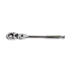 GripEdge DFRA6572 1/4" Drive Flex Head Low-Profile Dual Action Driver Ratchet