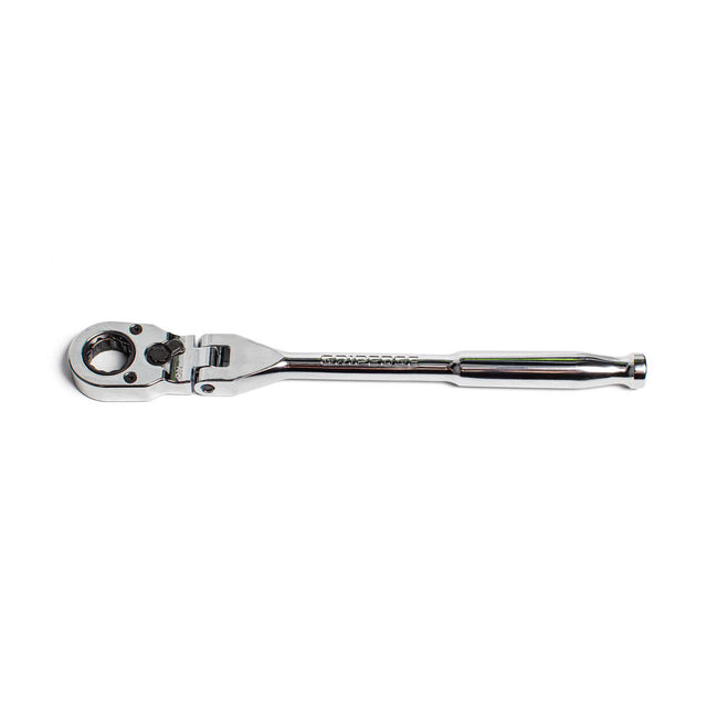 GripEdge DFRA6572 1/4" Drive Flex Head Low-Profile Dual Action Driver Ratchet