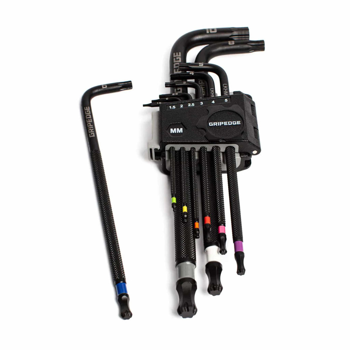 GripEdge LKHM9LS long metric hex key removing a damaged fastener on industrial equipment