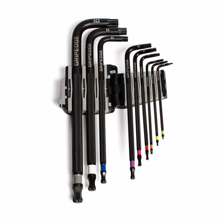 GripEdge LKHM9LS long metric hex keys with color-coded size identification