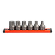 GripEdge DDHBS6S 6-PC RPT Low-Profile SAE Hex Driver Bit Set