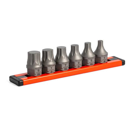GripEdge DDHBS6S 6-PC RPT Low-Profile SAE Hex Driver Bit Set