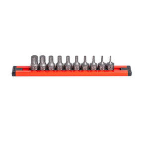 GriGripEdge DDHAS10S 10-piece SAE hex dual action driver bit setpEdge DDHAS10S aluminum storage rail