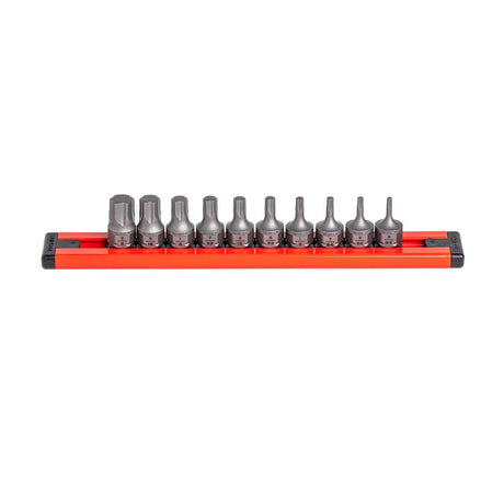 GriGripEdge DDHAS10S 10-piece SAE hex dual action driver bit setpEdge DDHAS10S aluminum storage rail