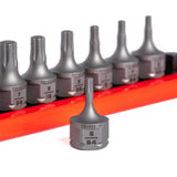 GripEdge DDHAS10S individual SAE hex driver bit on aluminum storage rail