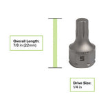 GripEdge DDHAS10S 7/8-inch low-profile hex driver bit dimensions