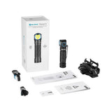 Olight Perun 3 headlamp kit with charging cable and accessories