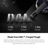 Olight ArkPro OAL aluminum alloy construction for durability